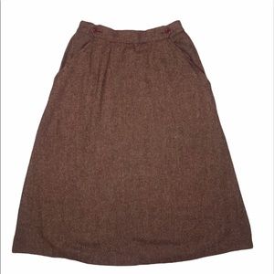 RUSS TOGS Vintage 1970’s brown Tweed Skirt